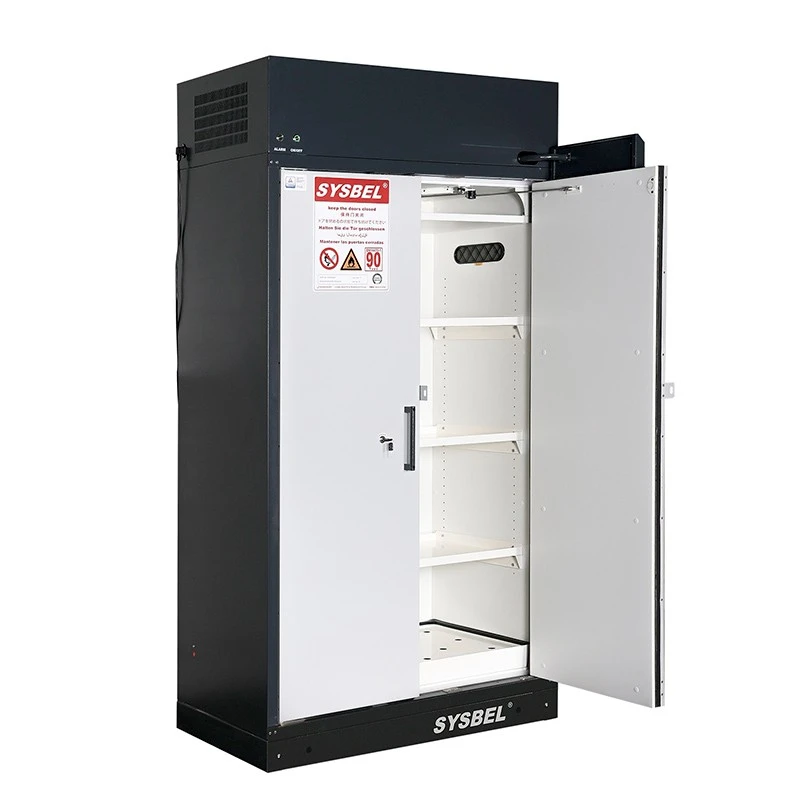 45 Gallon Filtering Safety Storage Cabinet | 90-Min Fire-Rated Chemical Cabinet - SYSBEL SE890450FXE factory